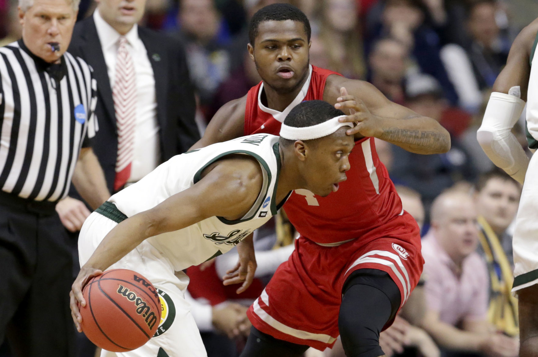 NCAA Bradley Michigan St Basketball